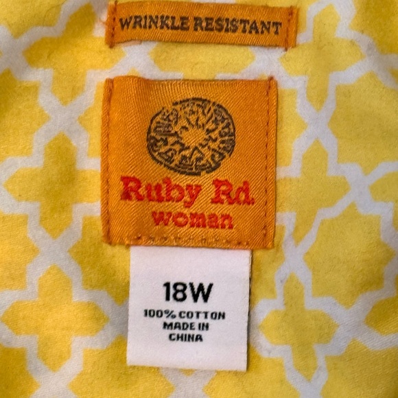 Ruby Rd. Blue and Turquoise Paisley Button-Down Shirt - Picture 10 of 12